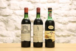 3 BOTTLES LOT MATURE CLASSIFIED GROWTH CLARET AND RARE CHIANTI