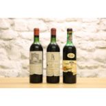 3 BOTTLES LOT MATURE CLASSIFIED GROWTH CLARET AND RARE CHIANTI