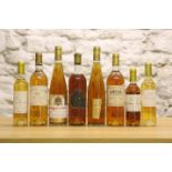 8 BOTTLES (INCLUDING HALF BOTTLES) RARE AND MATURE DESSERT WINES