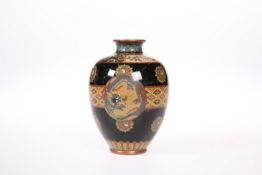 A JAPANESE CLOISONNE DRAGON VASE