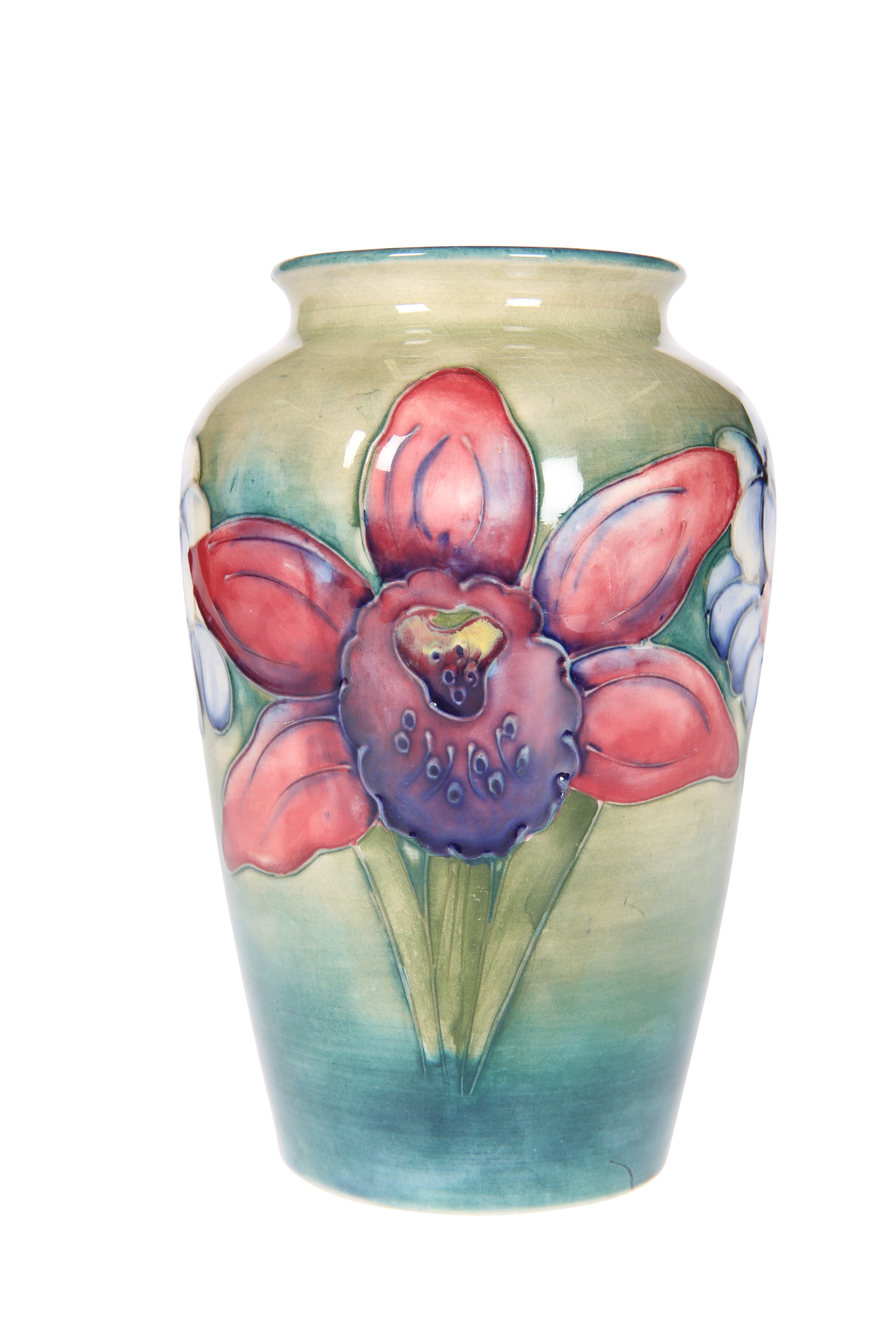 A WALTER MOORCROFT POTTERY VASE