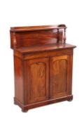 A MID VICTORIAN MAHOGANY CHIFFONIER