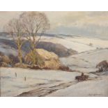 OWEN BOWEN (1873-1967), SNOW COVERED LANDSCAPE