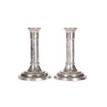 A PAIR OF SILVER CANDLESTICKS IN GEORGIAN STYLE, JOHN BULL LTD, LONDON 1996