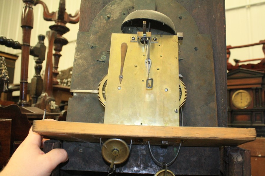 A GEORGE III MAHOGANY EIGHT-DAY AUTOMATON LONGCASE CLOCK - Image 8 of 9