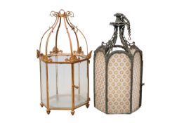 TWO 19TH CENTURY HANGING LANTERNS