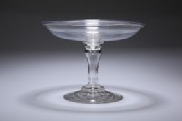 A GLASS TAZZA, c .1800