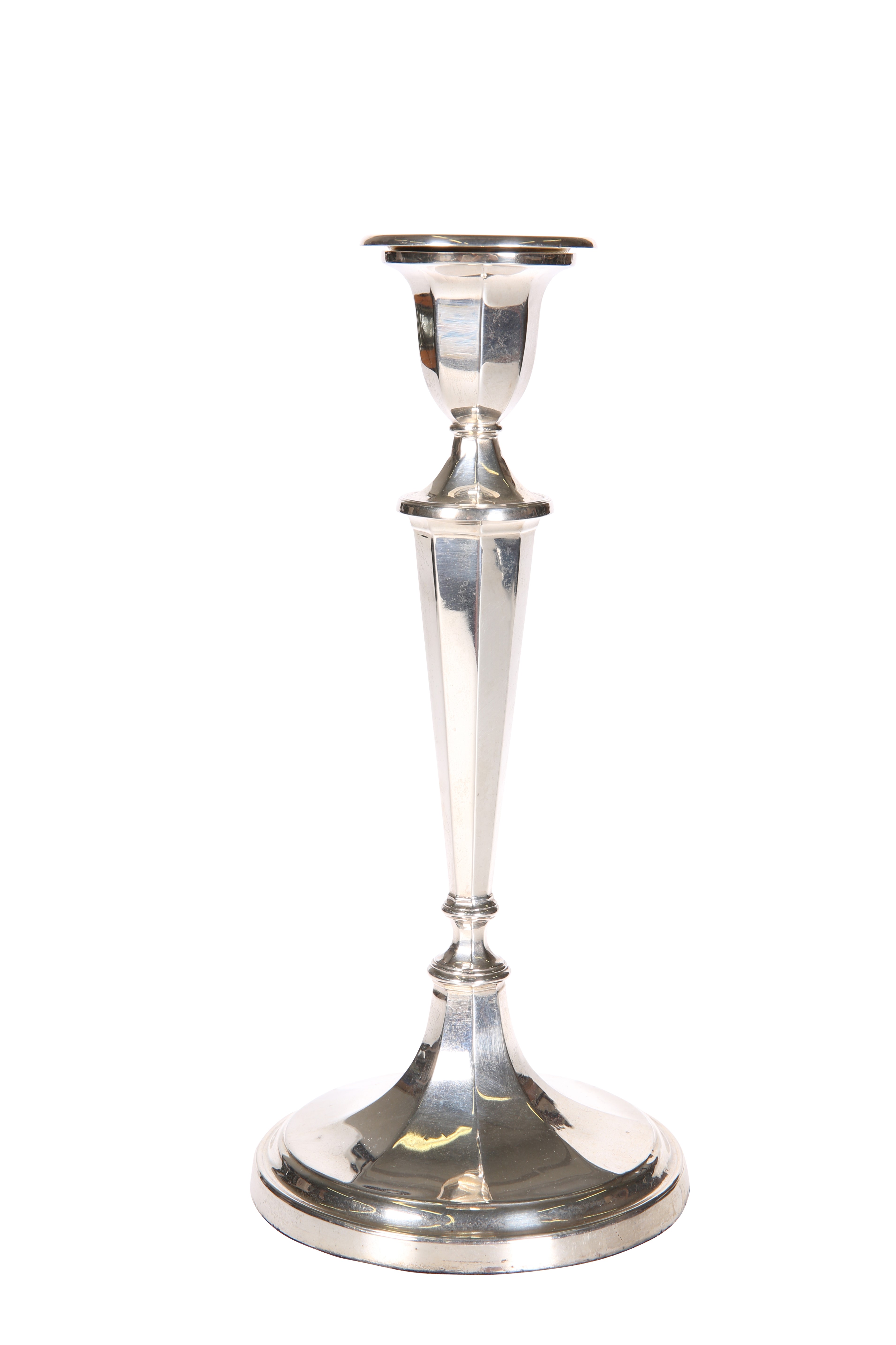 A GEORGE VI SILVER CANDLESTICK, SHEFFIELD 1938