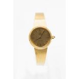 LADY'S 18CT GOLD OMEGA BRACELET WATCH