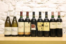 9 BOTTLES MIXED LOT MATURE CLARET, RIOJA AND POUILLY FUME