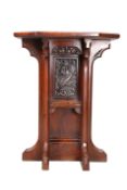 A GOTHIC REVIVAL RED WALNUT AND PARANA PINE CONSOLE TABLE BY HOLLAND & SONS