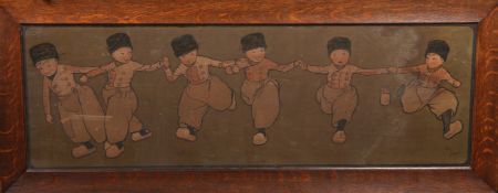 AFTER CECIL ALDIN, DUTCH CHILDREN DANCING, A PAIR