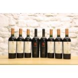 8 BOTTLES LOT OF ERRAZURIZ SINGLE VINEYEARD AND "KAI" CARMENERE