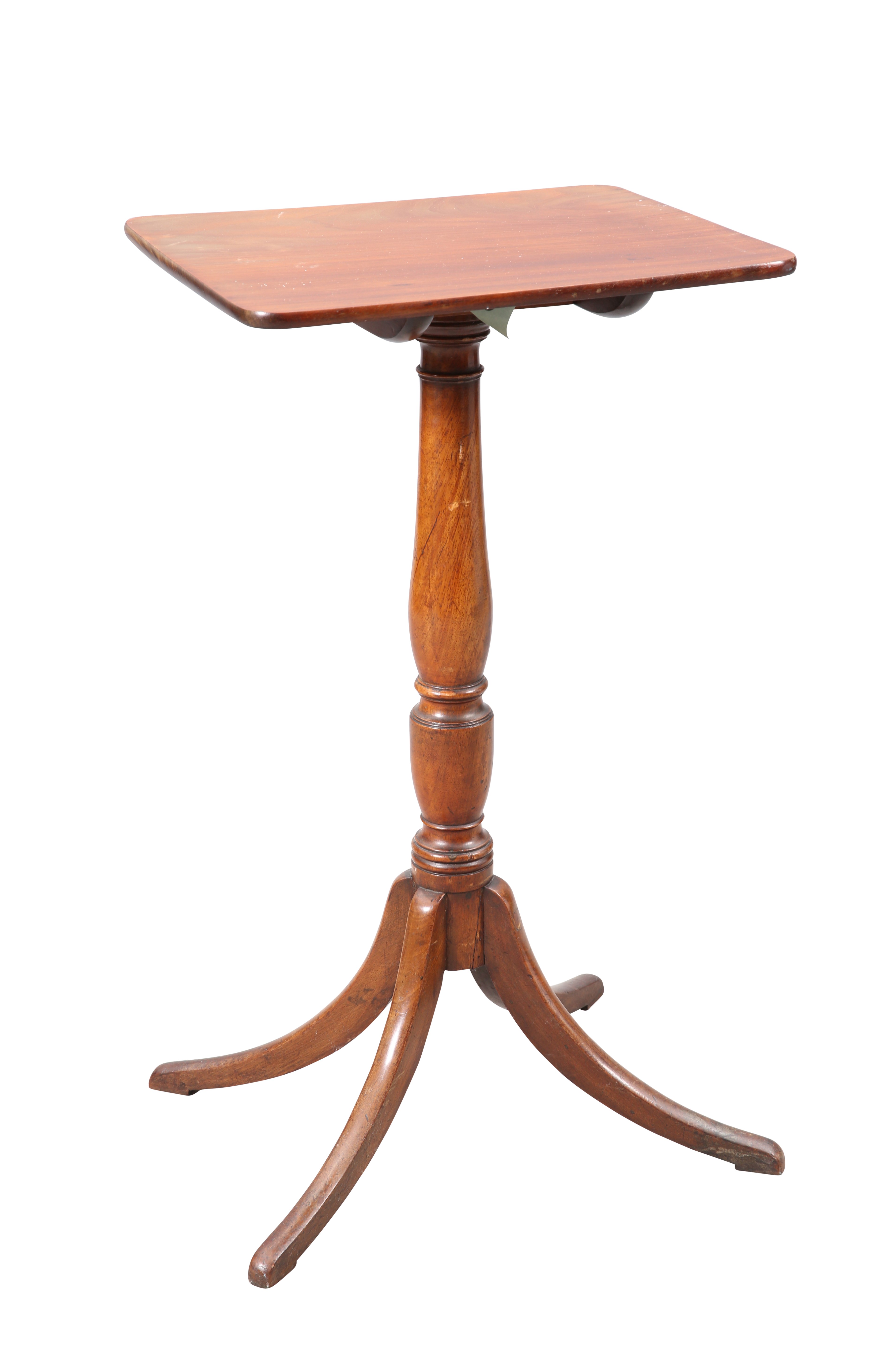 A GEORGE III MAHOGANY TILT-TOP TRIPOD TABLE