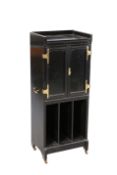 AN AESTHETIC MOVEMENT EBONISED MUSIC CABINET