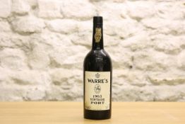 1 BOTTLE WARRE'S VINTAGE PORT 1963 (VTS)