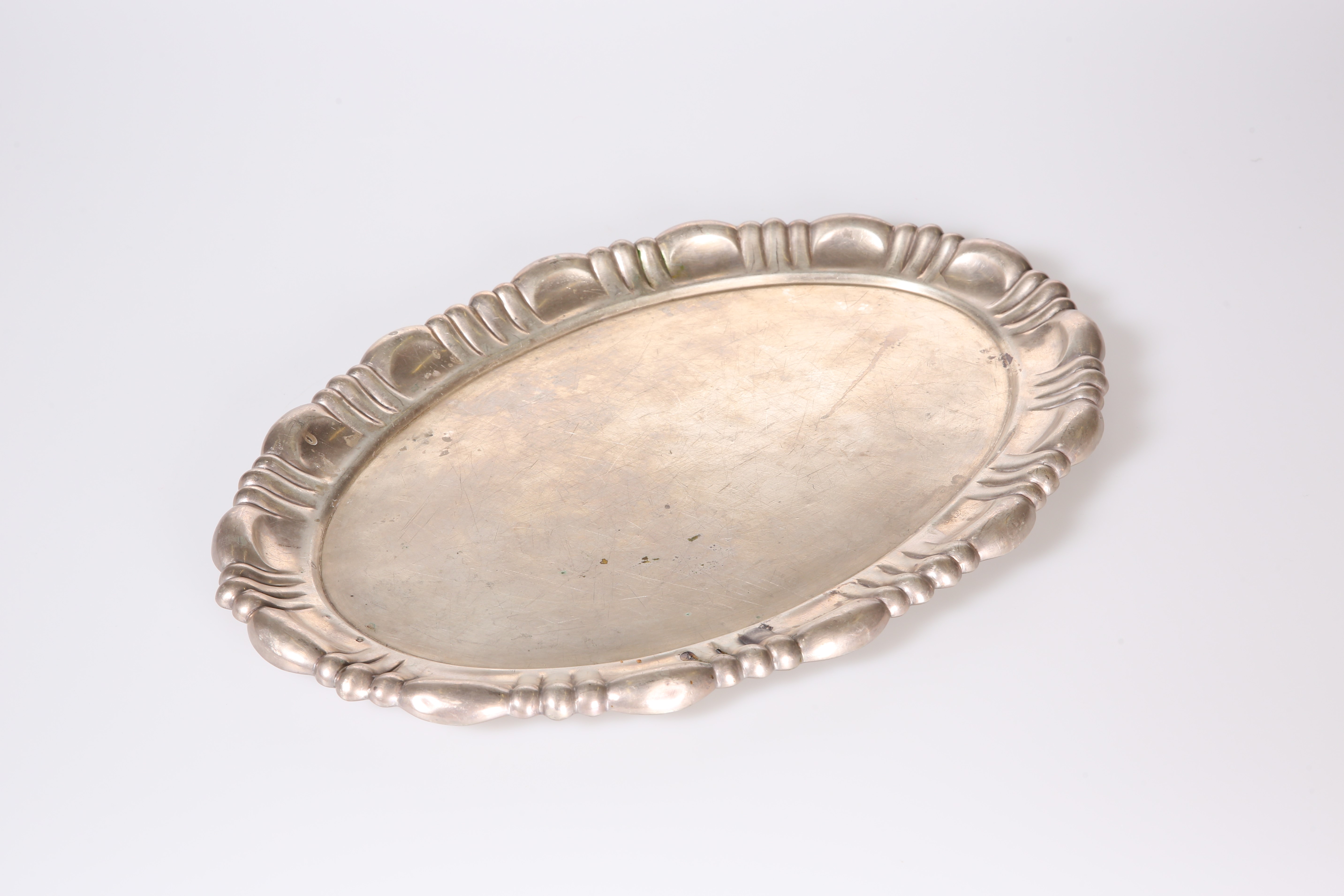 AN AUSTRO-HUNGARIAN SILVER TRAY