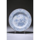 AN ENGLISH DELFT DISH, MID 18TH CENTURY