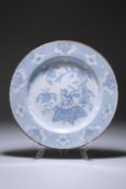 AN ENGLISH DELFT DISH, MID 18TH CENTURY