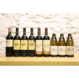 9 BOTTLES MIXED LOT MATURE CLARET, RIOJA AND POUILLY FUME