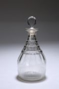 A REGENCY CUT-GLASS DECANTER