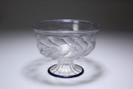 A VENETIAN GLASS FOOTED BOWL, c.1500