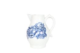 A LOWESTOFT CREAM JUG, c.1775