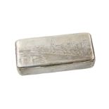 A RUSSIAN SILVER AND NIELLO SNUFF BOX, FYODOR IVANOV, MOSCOW 1843