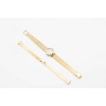 LADYS 18CT GOLD GIRARD PERREGAUX WATCH AND AN 18CT GOLD WATCH BRACELET