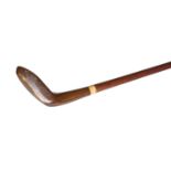 A NOVELTY GOLF "SUNDAY STICK" WALKING STICK