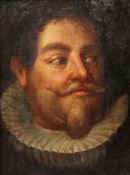 CONTINENTAL SCHOOL, PORTRAIT OF GASPER DE CRAYER, oil on canvas laid on board, framed. 34.5cm by