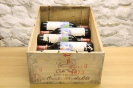 6 BOTTLES CHATEAU MOUTON ROTHSCHILD PREMIER GRAND CRU CLASS PAUILLAC