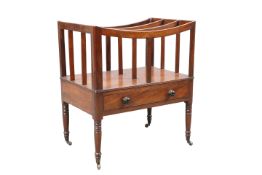 A REGENCY MAHOGANY CANTERBURY