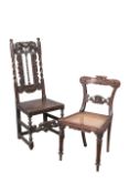 A GROUP OF THREE CHAIRS