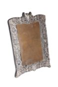 A HANDSOME VICTORIAN SILVER-MOUNTED EASEL MIRROR, WILLIAM COMYNS, LONDON 1886