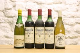 5 BOTTLES MIXED LOT TO INCLUDE CHATEAU LEOVILLE BARTON 1970