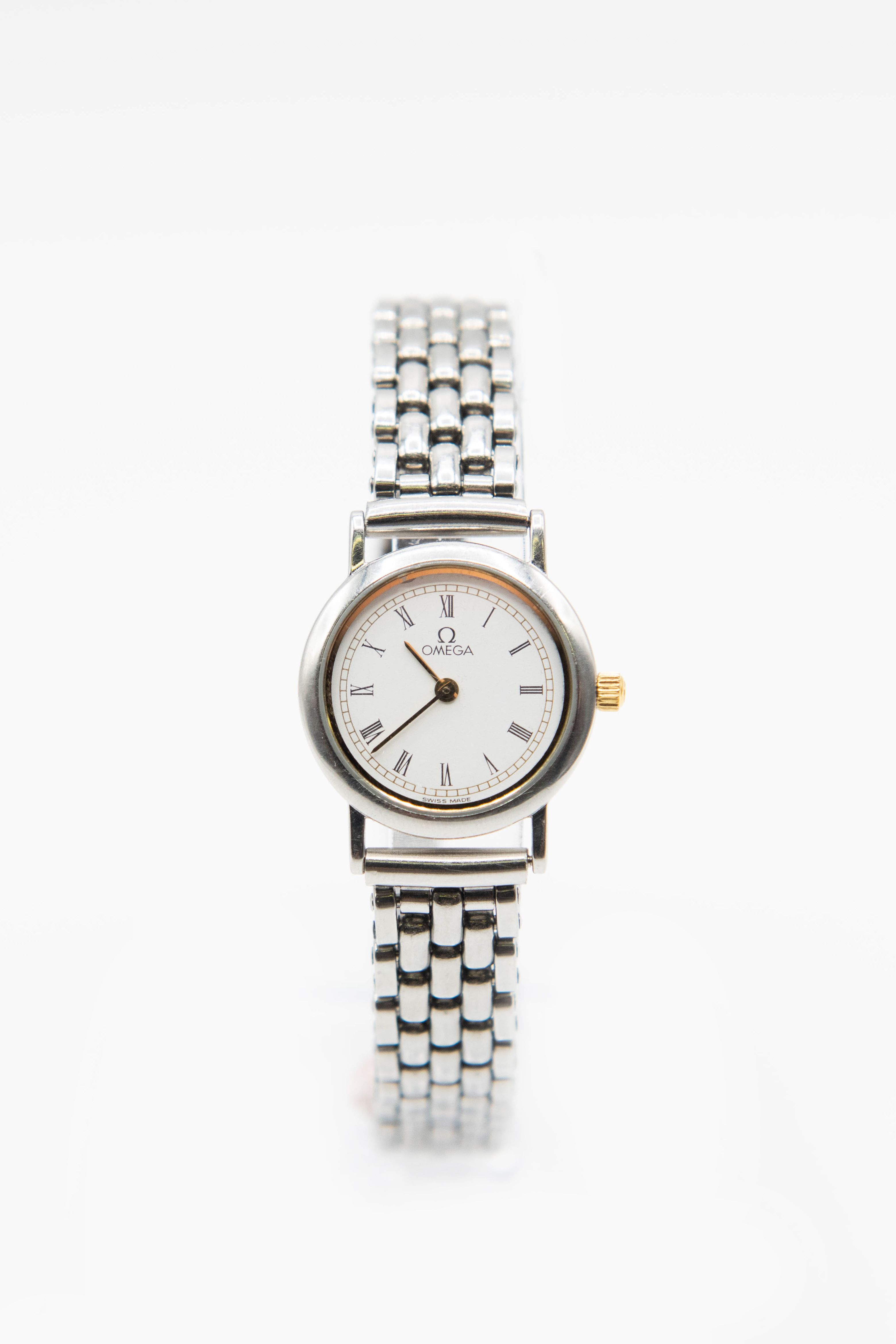 LADY'S STEEL OMEGA BRACELET WATCH