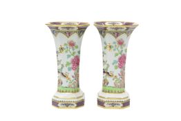 A PAIR OF COPELAND SPODE VASES, LATE 19TH CENTURY