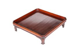 A JAPANESE MEIJI PERIOD WOODEN OZEN (TEA TRAY)