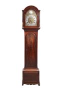 A GEORGE III MAHOGANY EIGHT-DAY LONGCASE CLOCK