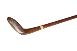 A NOVELTY GOLF "SUNDAY STICK" WALKING STICK