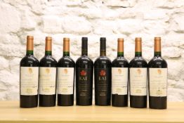 8 BOTTLES LOT OF ERRAZURIZ SINGLE VINEYEARD AND "KAI" CARMENERE