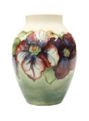 A WALTER MOORCROFT POTTERY VASE,