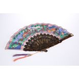 A CHINESE PAINTED PAPER FAN