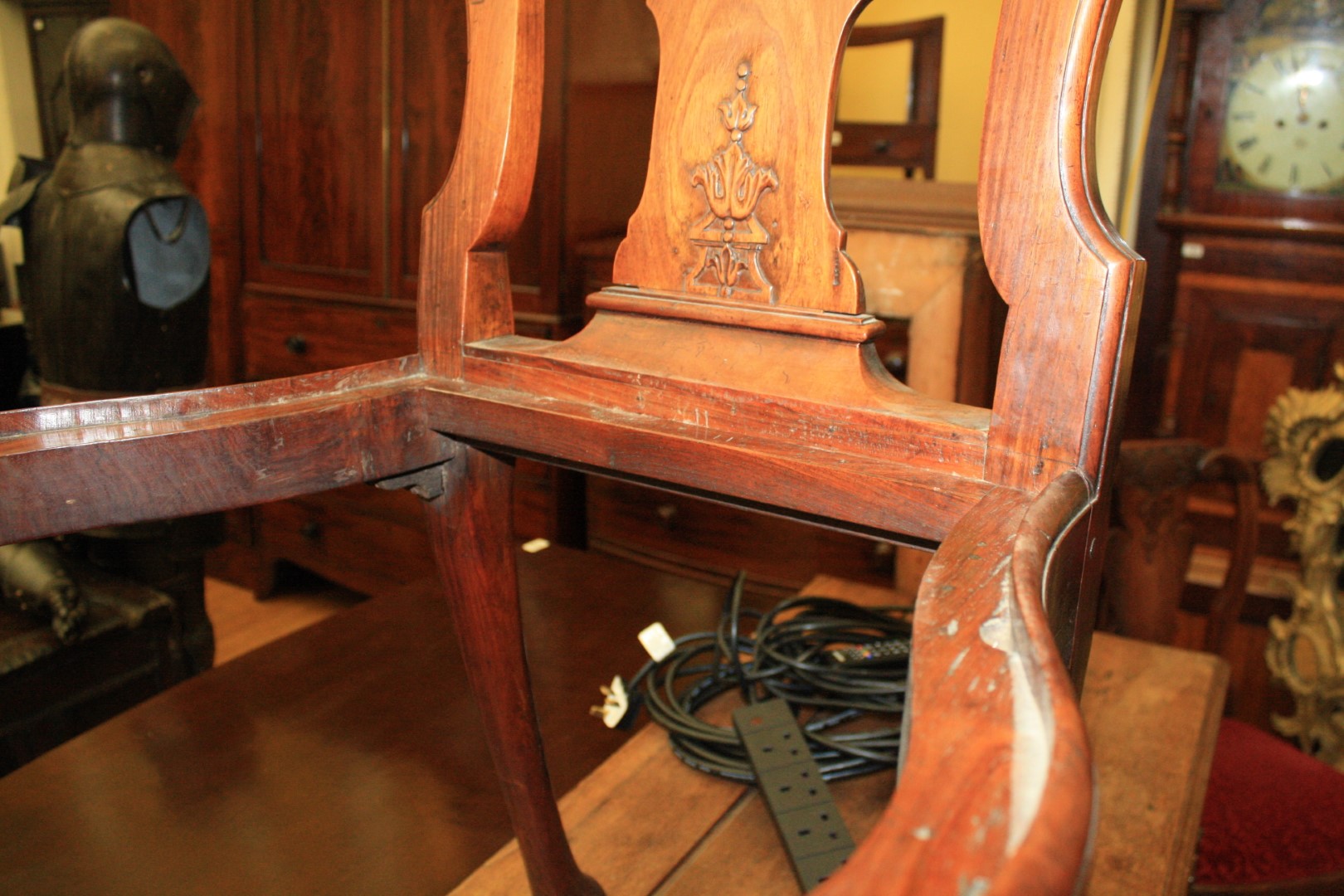 A PAIR OF CHINESE EXPORT PADOUK CHAIRS - Image 17 of 24