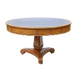 A WILLIAM IV MAHOGANY REVOLVING DRUM TABLE