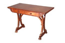 A VICTORIAN MAHOGANY WRITING TABLE, IN THE MANNER OF GILLOWS