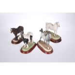 FOUR BORDER FINE ARTS HORSE MODELS, including "Welsh Mountain Pony"