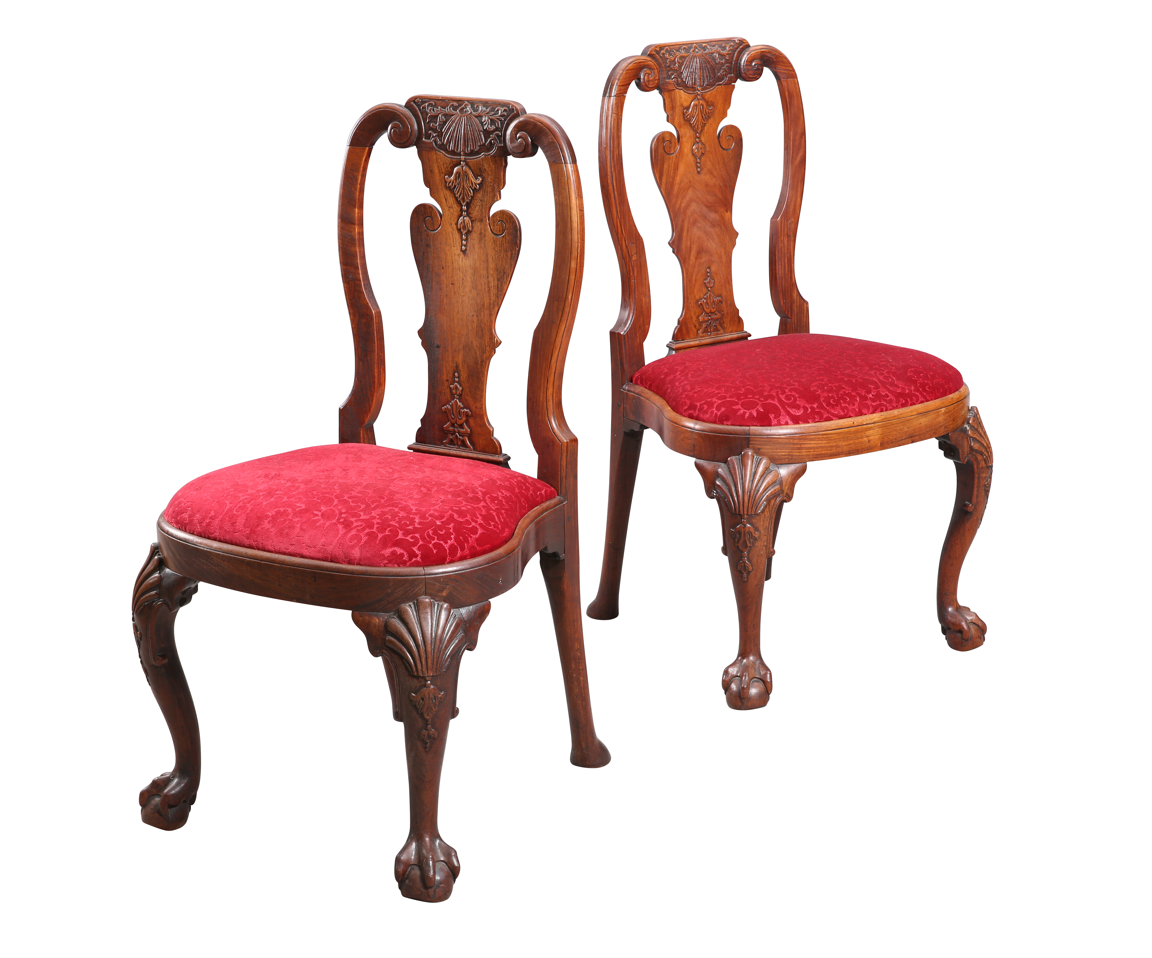 A PAIR OF CHINESE EXPORT PADOUK CHAIRS - Image 2 of 24