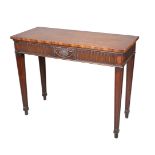 AN ADAM REVIVAL MAHOGANY CONSOLE TABLE